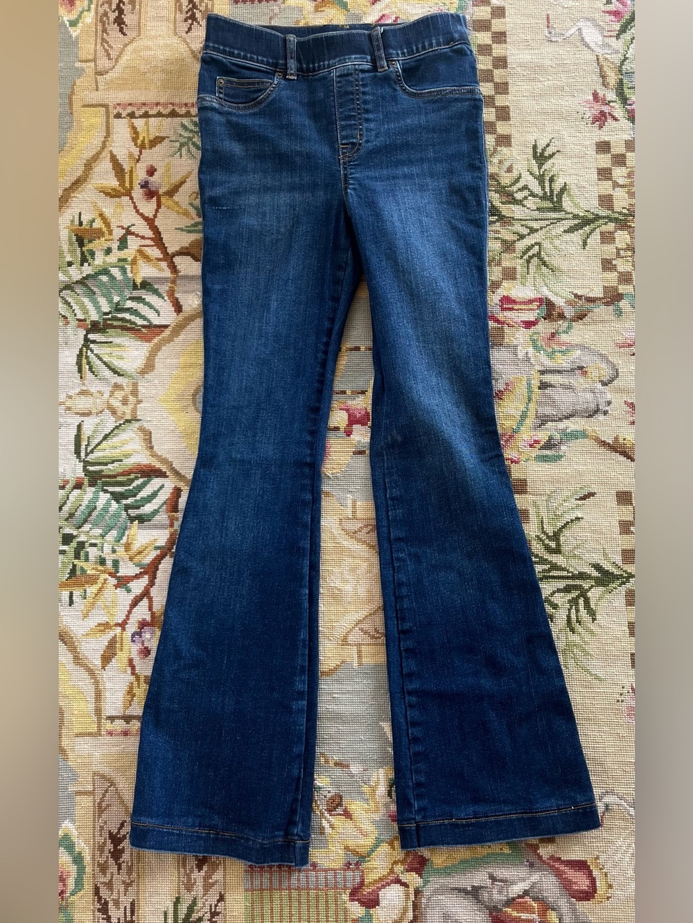 SPANX Dark Blue Flared Jeans for Women